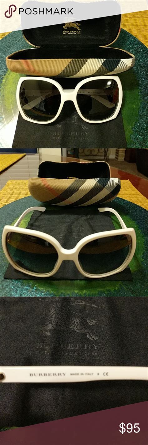 burberry sunglasses white frame.